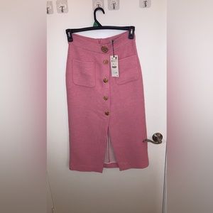 Zara medium pink skirt NWT